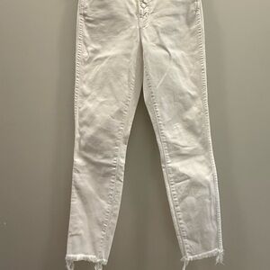 Madewell Women's High Waist Ankle Jean in Crisp White